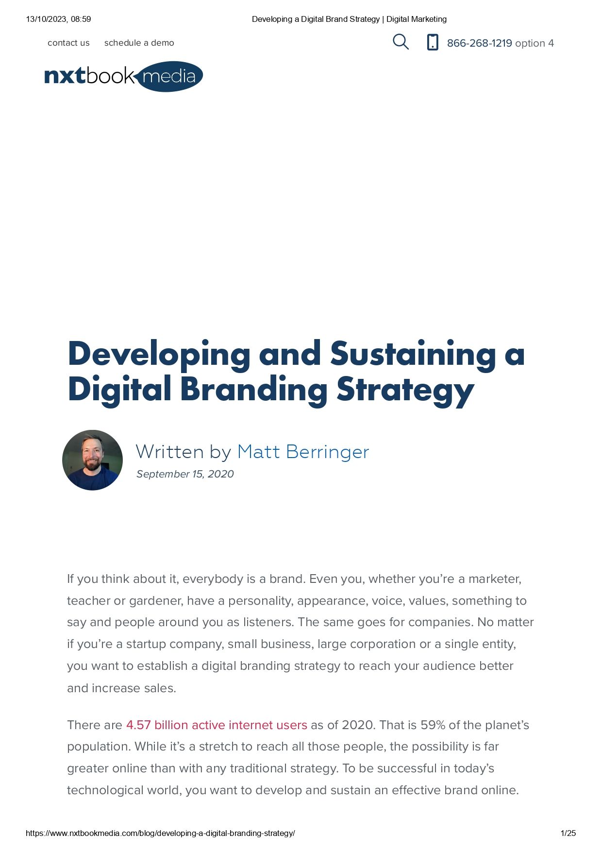 Anonymous-Developing and Sustaining a Digital Branding Strategy-Title