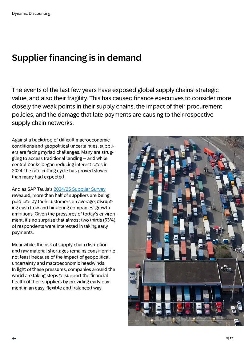 Dynamic Discounting: the key to early payments