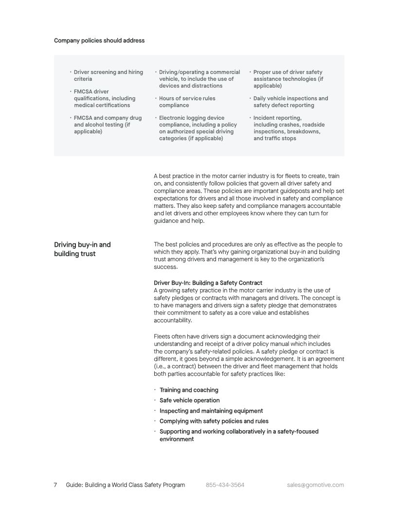 World Class Safety Program Guide