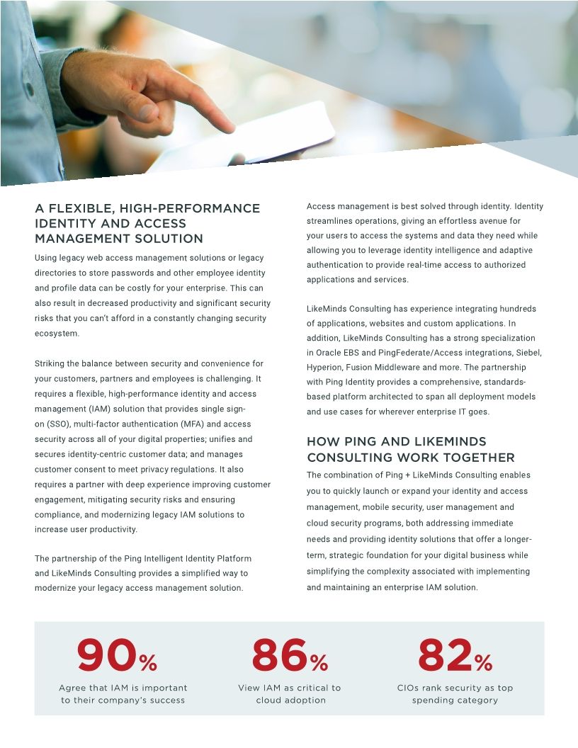 Ping + LikeMinds: Accelerating the Complete Identity & Security Solution