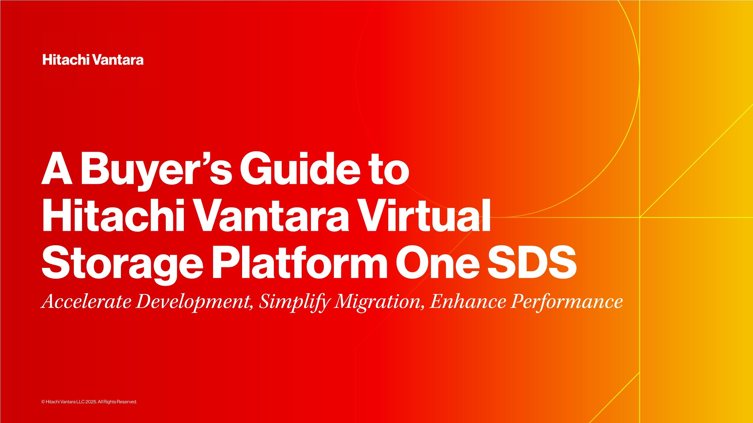 A Buyer&rsquo;s Guide to Hitachi Vantara Virtual Storage Platform One SDS
