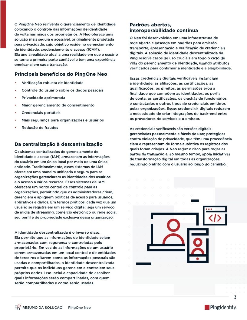 PingOne Neo: Verificação e credenciamento para identidade descentralizada