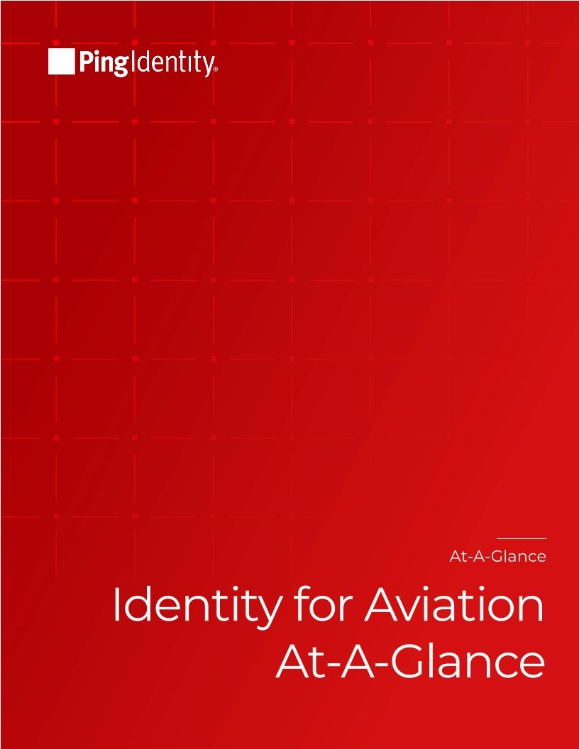 Identity for Aviation At-A-Glance