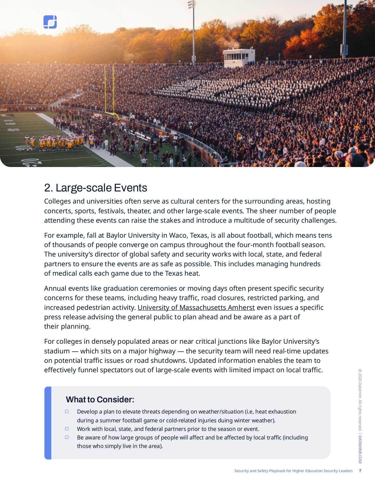 Security and Safety Playbook for Higher Education Security Leaders