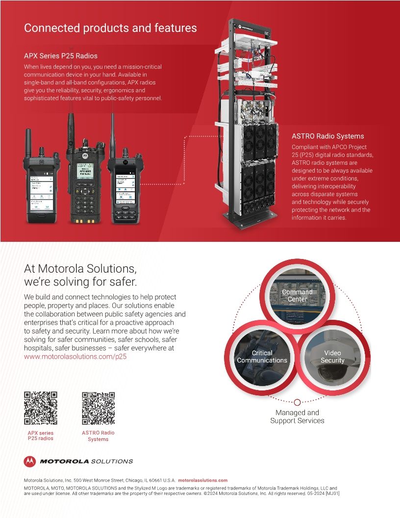 ASTRO Radio Systems Fire Fact Sheet