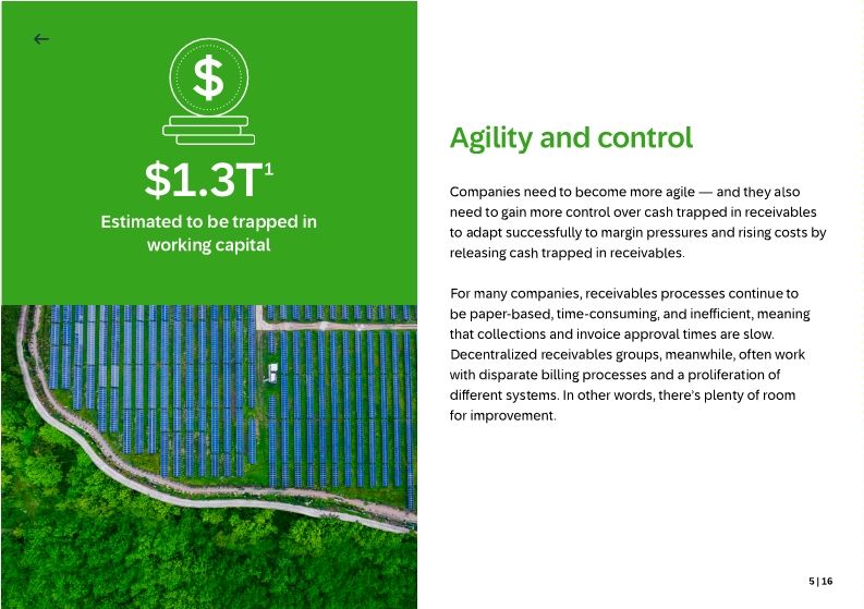 Instant release. Free up cash fron your accounts receivable.