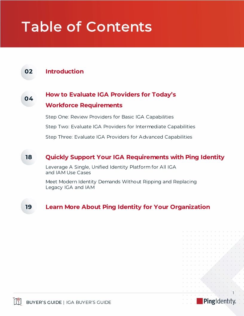 Identity Governance Buyer&rsquo;s Guide: How to Evaluate IGA Providers