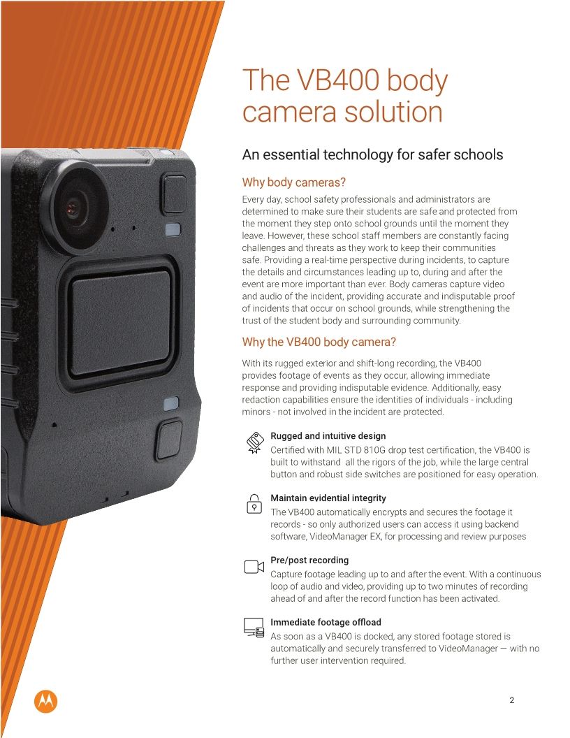 Body Cameras for Schools