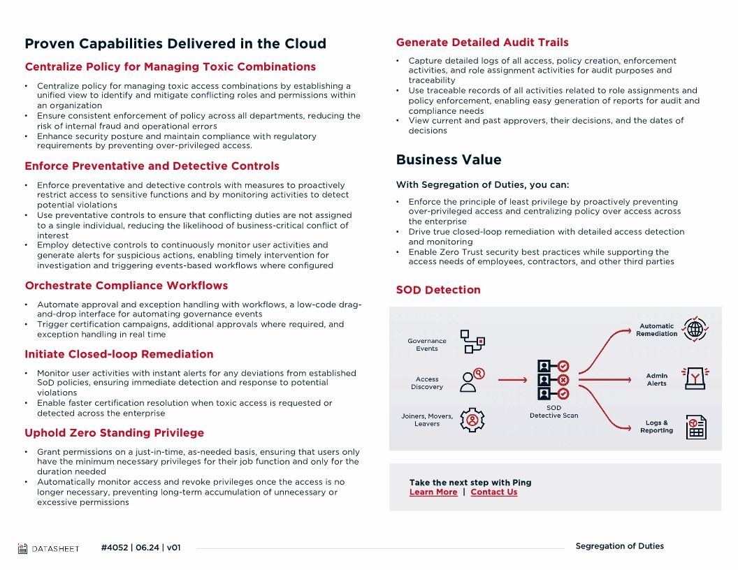 Segregation of Duties