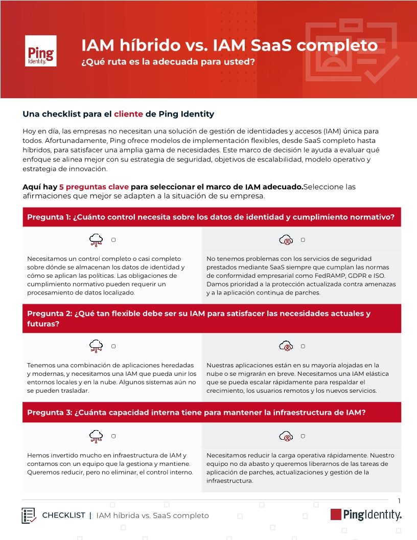 IAM h&iacute;brido vs. IAM SaaS completo