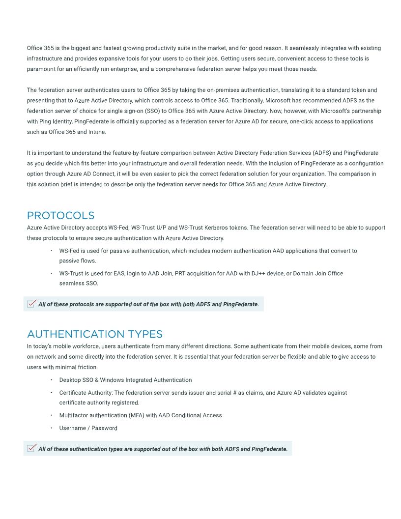 How PingFederate and ADFS Tackle Office 365 Federation