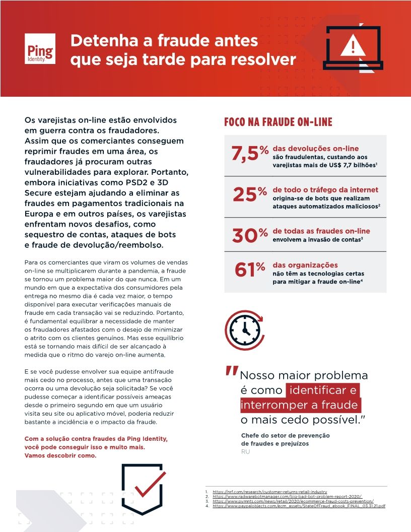 Detenha a fraude antes que seja tarde para resolver