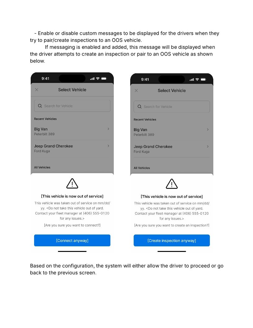 Vehicle Availability - OOS_IS