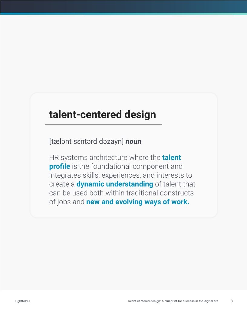 Talent-centered design: A blueprint for success in the digital era