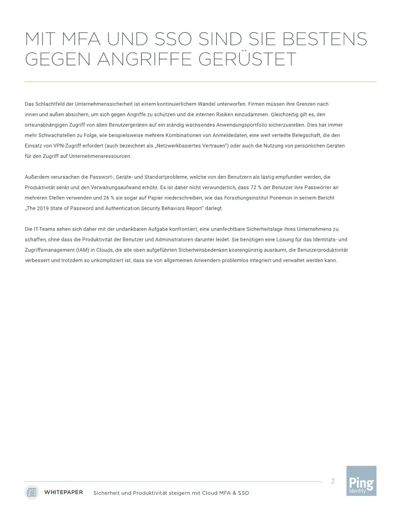 Sicherheit und Produktivität steigern mit Cloud MFA & SSO