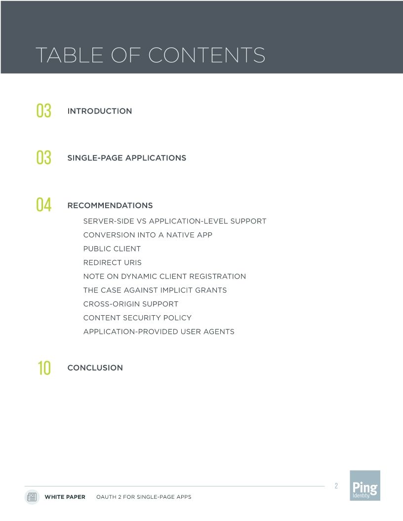 OAuth 2 for Single-page Apps: Recommended Practices
