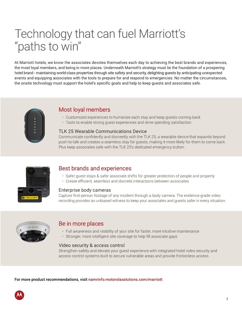 Solving for safer Marriott hotels