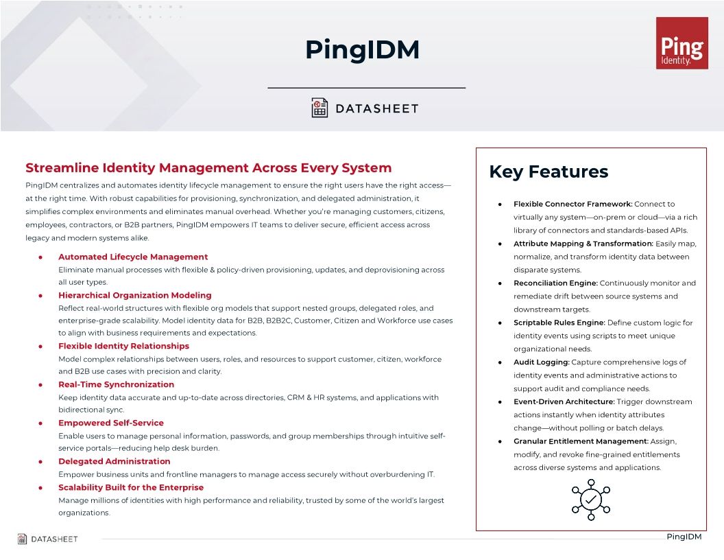 PingIDM