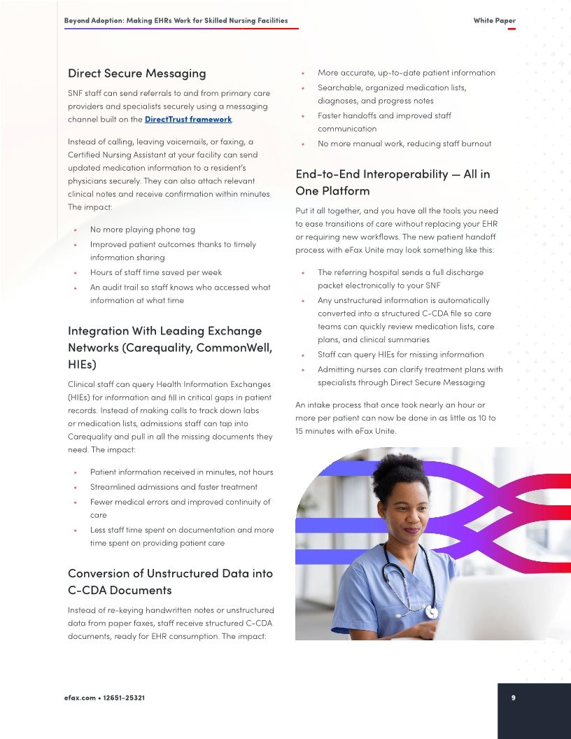 Beyond Adoption: Making EHRs Work for Skilled Nursing Facilities