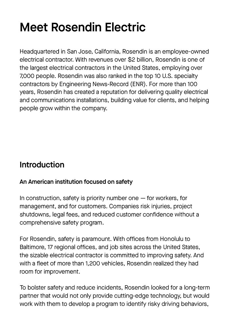 Rosendin Electric Case Study
