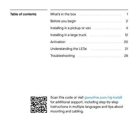 Vehicle Gateway Installation Manual