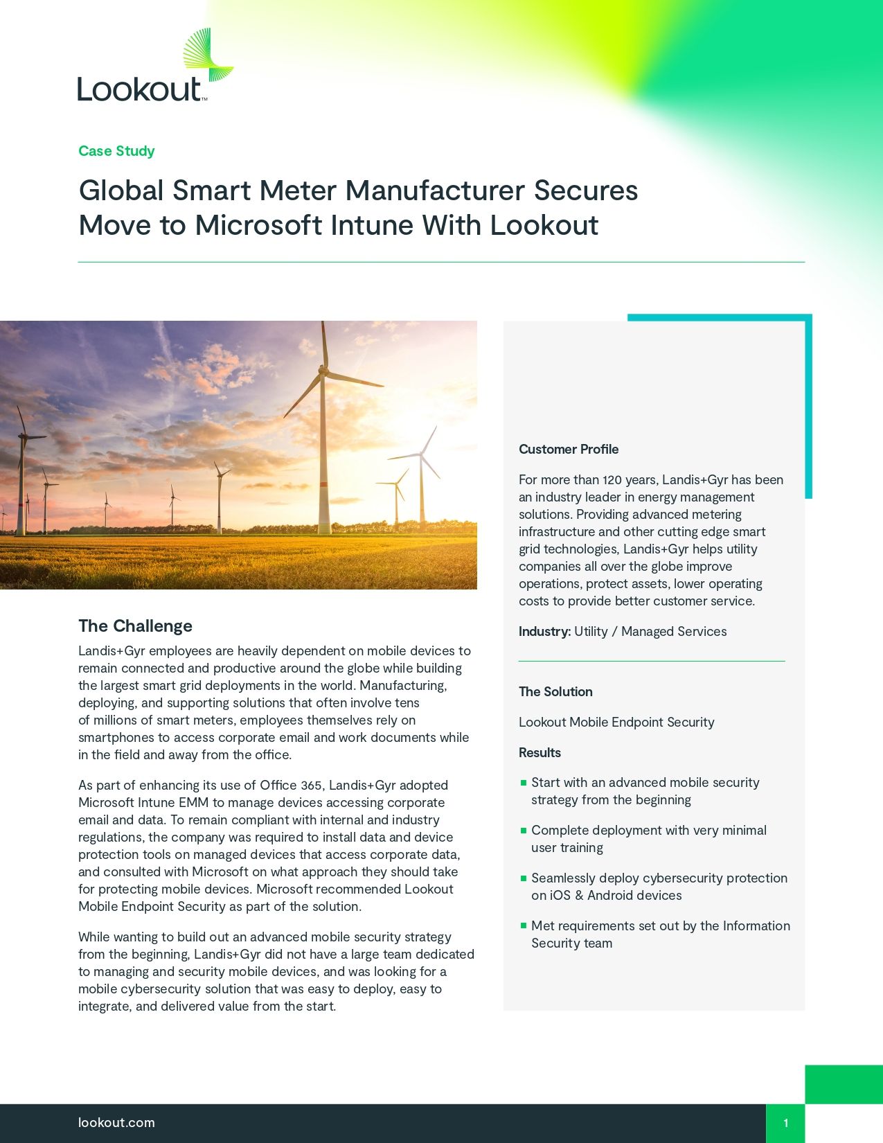 Global Smart Meter Manufacturer Secures Move to Microsoft Intune With Lookout