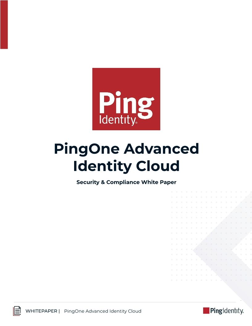 PingOne Advanced Identity Cloud: Security and Compliance