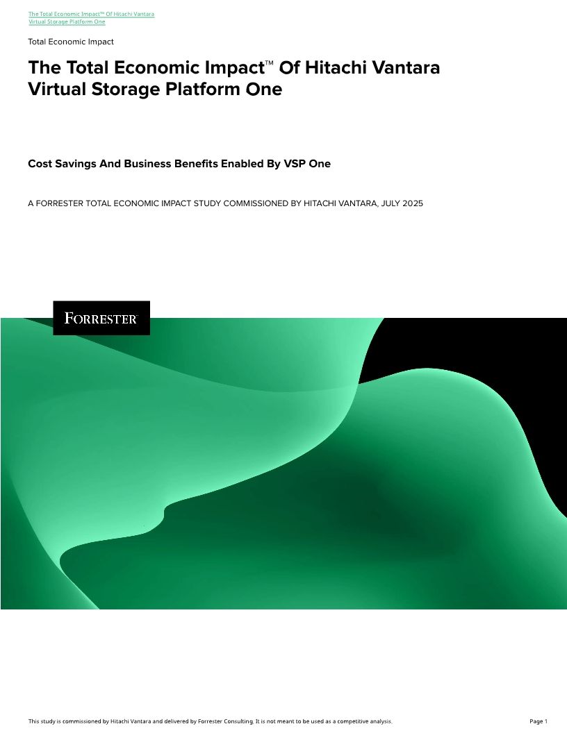 The Total Economic Impact&trade; of Managed Services From Hitachi Vantara for XaaS