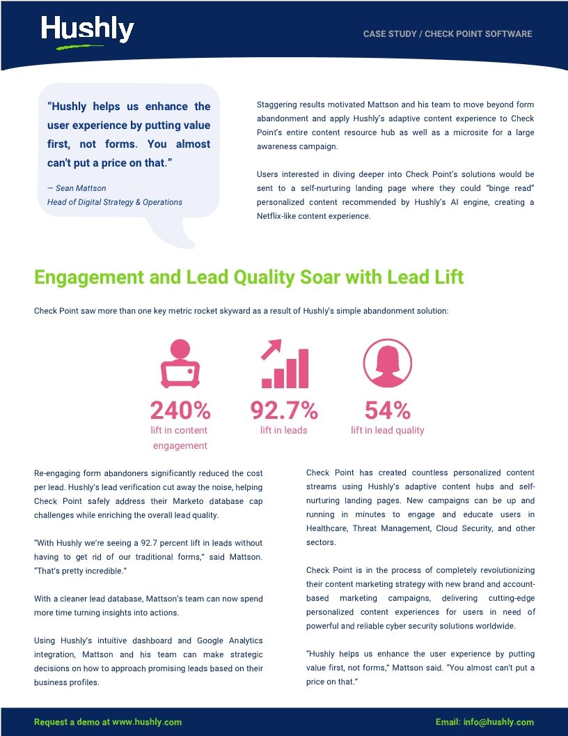 Case Study: Check Point Software