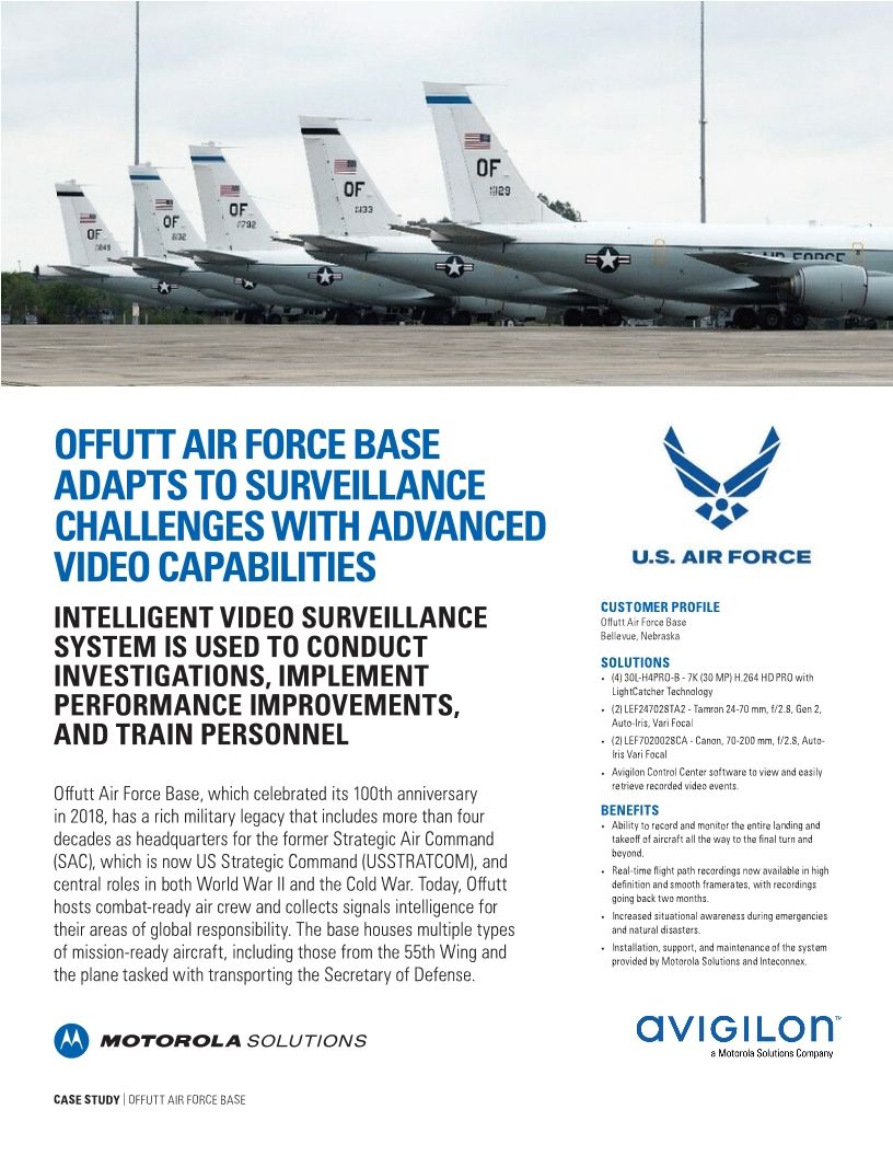 Offutt Air Force Base - Fixed Video Case Study