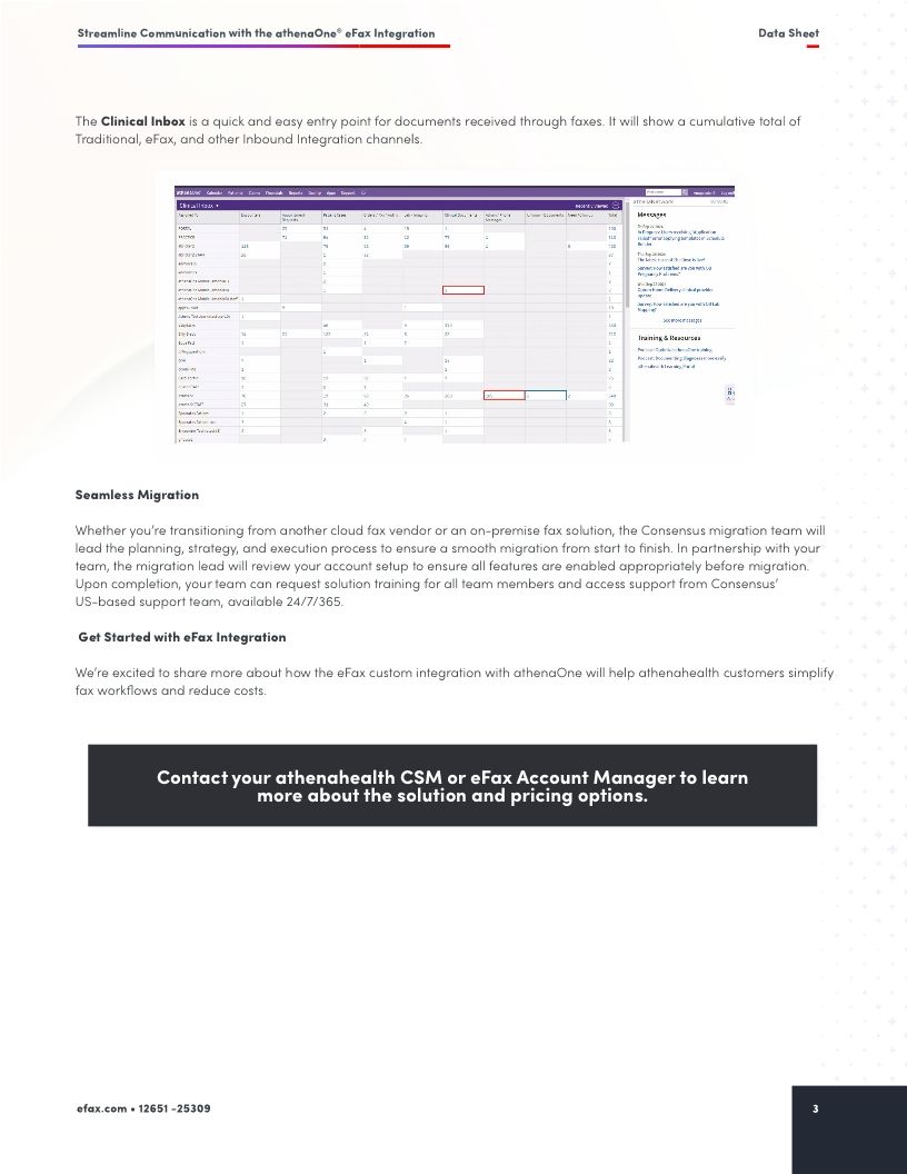 Streamline Communications with eFax® Integration with athenaOne®