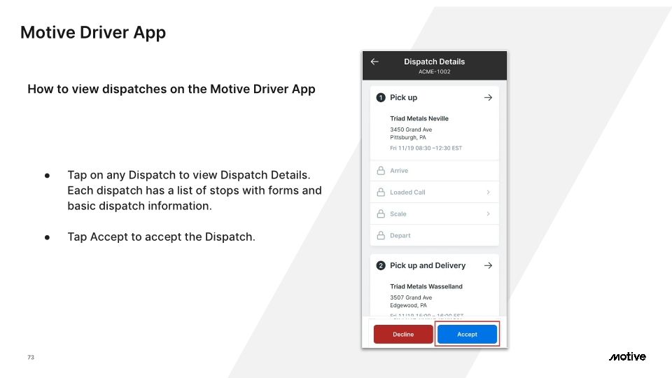 Motive Driver App - Cx Onboarding