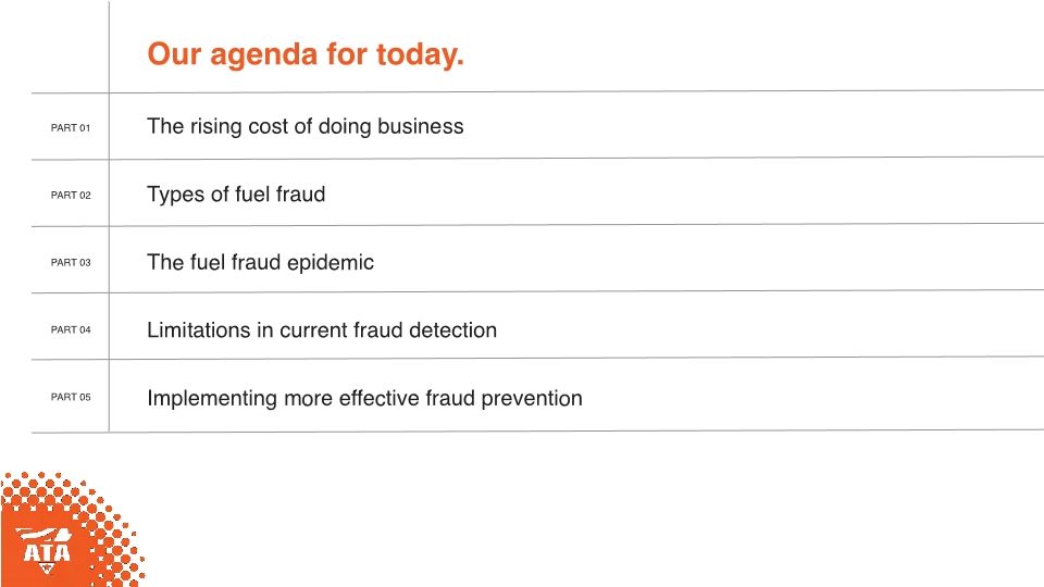 ATA MCE Educational Session - Fuel Fraud: Is Your Fleet Leaking Profits?