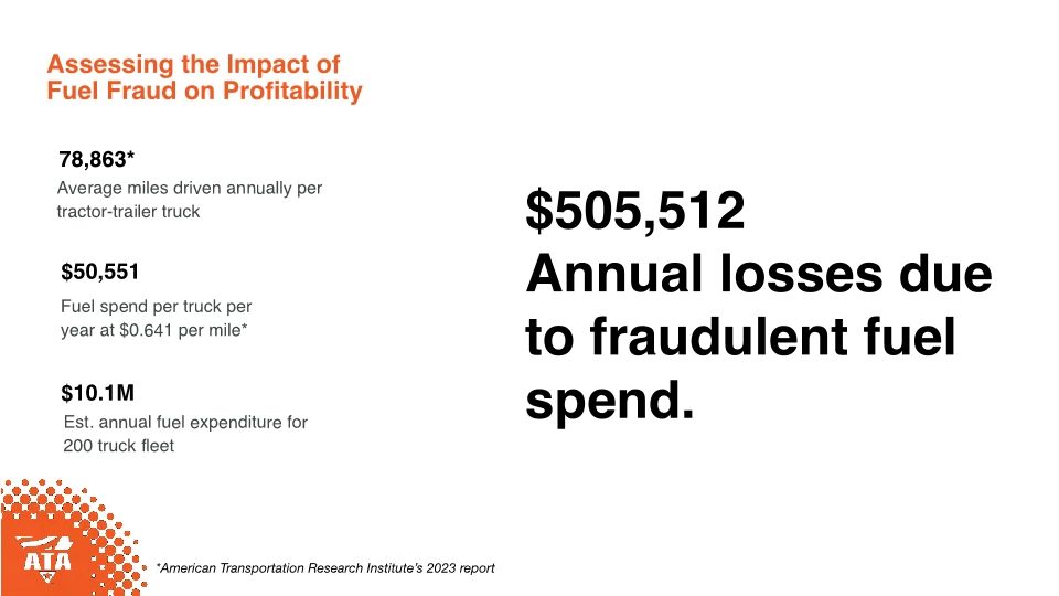 ATA MCE Educational Session - Fuel Fraud: Is Your Fleet Leaking Profits?