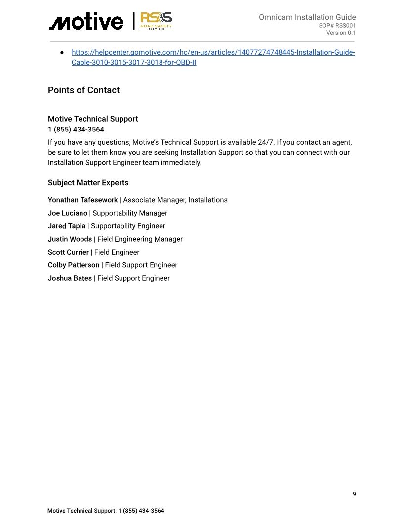 RSS + Motive - AI Omnicam Installation Guide