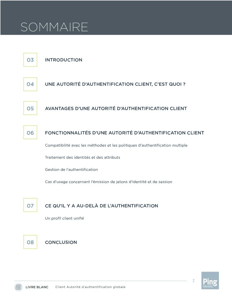 Autorité d’authentification pour les clients