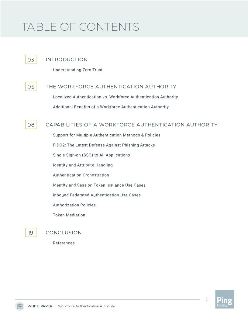 Workforce Authentication Authority