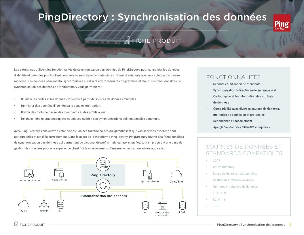 PingDirectory : Synchronisation des données