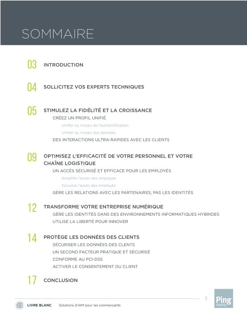 l'Identité numérique pour L'innovation et la Sécurité pour le Retail