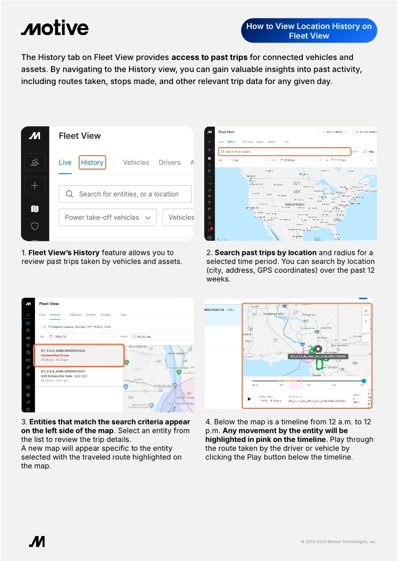 How to View Location History on Fleet View QRG