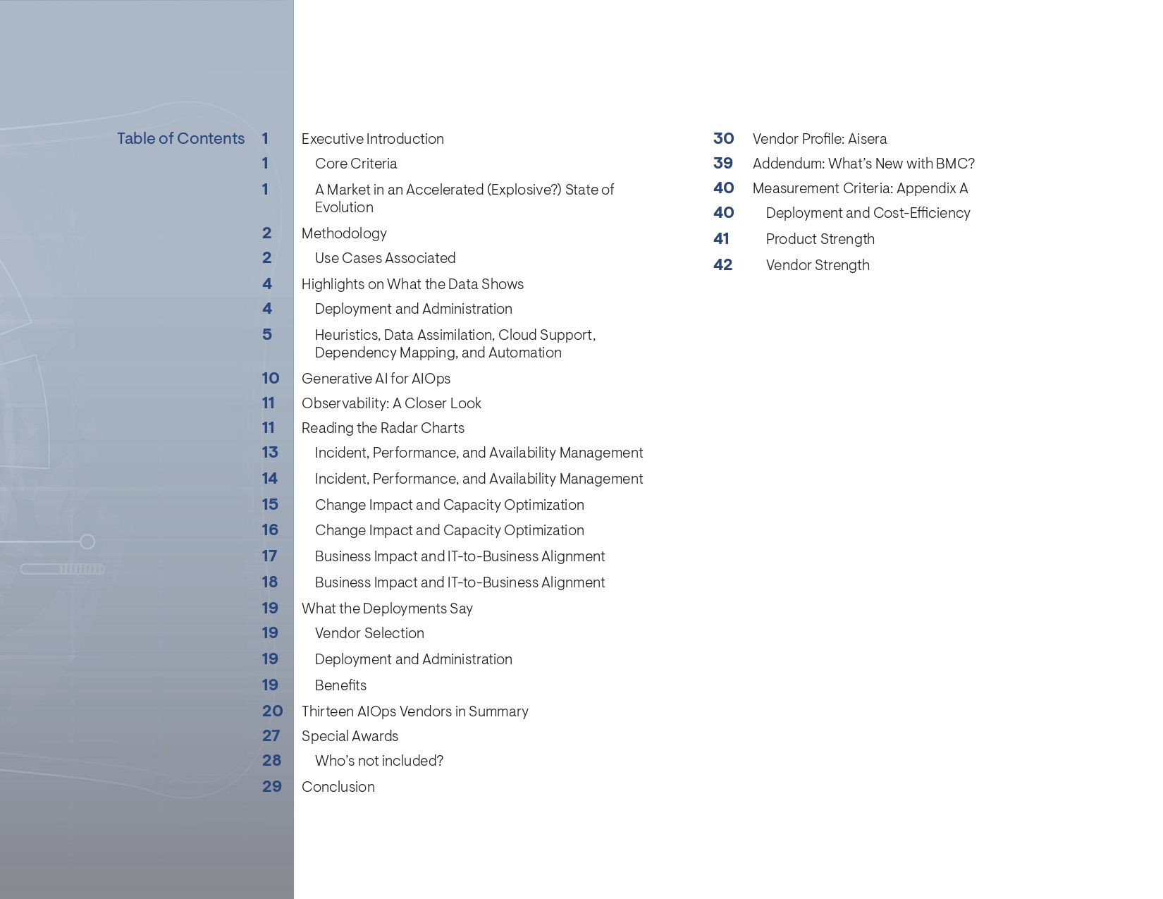 EMA AIOps Radar Report - Summary