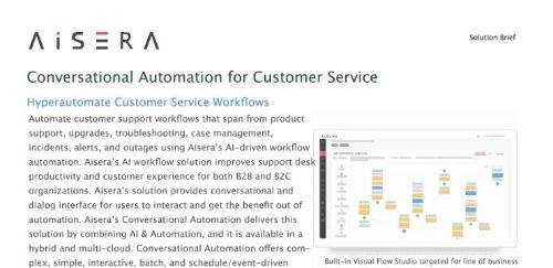 Conversational Automation for Customer Service