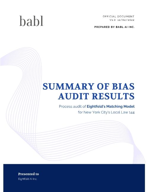 Eightfold Bias Audit Results