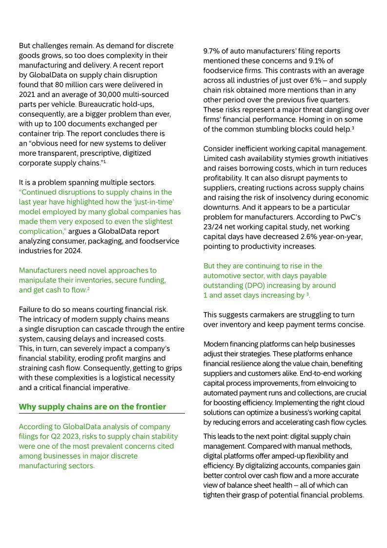 Manufacturing Article