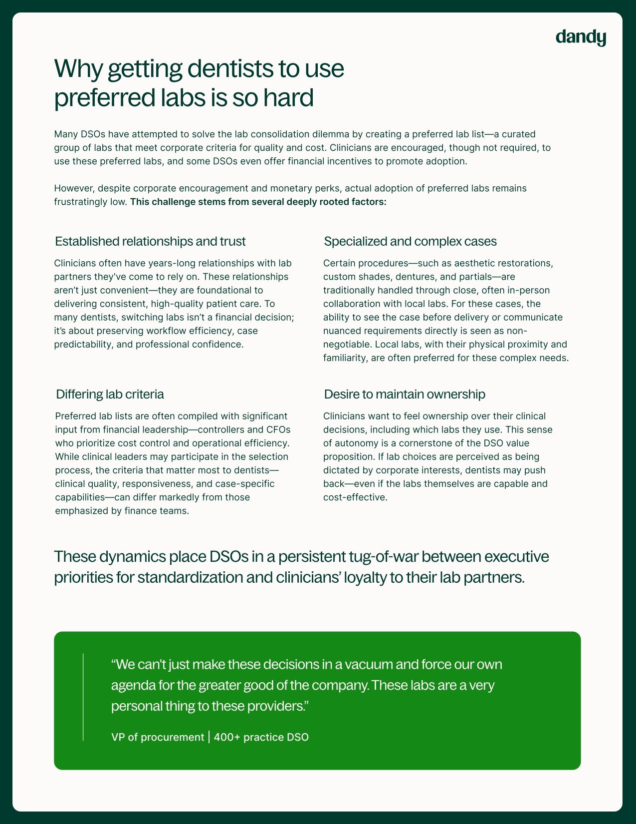 Cracking the code on lab consolidation: a new playbook for DSOs