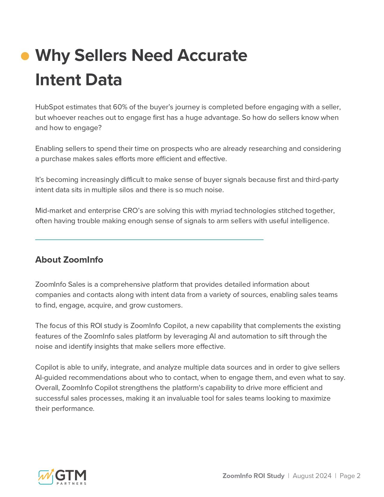 ZoomInfo CoPilot ROI Study