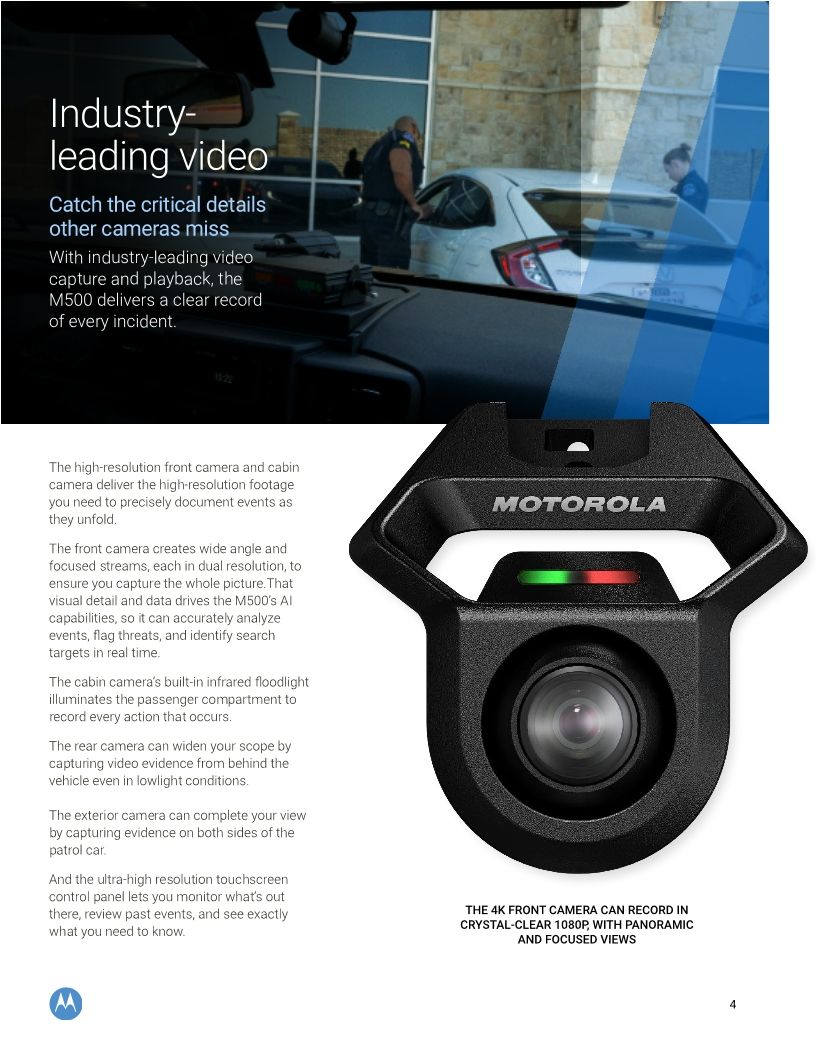 M500 In-Car Video Brochure