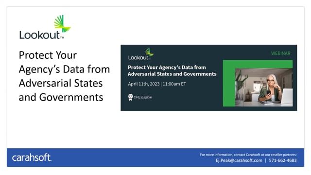 Protect Your Agency's Data from Adversarial States and Governments