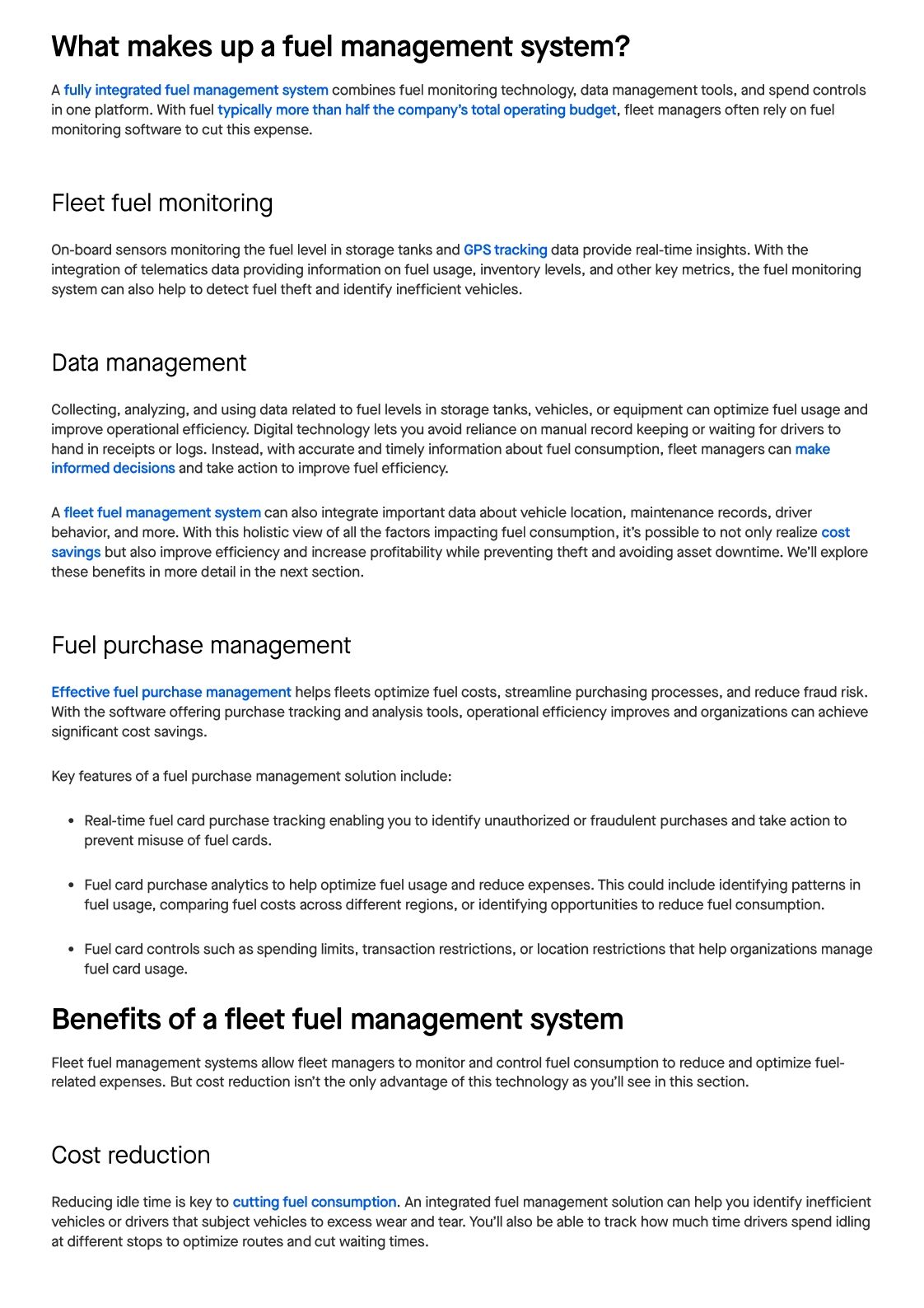 Fleet Fuel Management System Blog