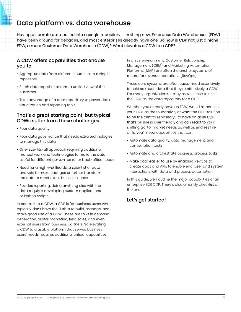 The Customer Data Platform Buyer’s Guide